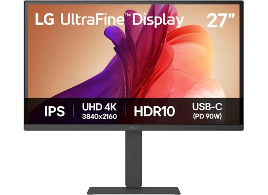 LG UltraFine 27U730A 27" 4K UHD IPS Monitor – HDR10, DCI-P3 90%, USB-C 90W, 3-Side Borderless